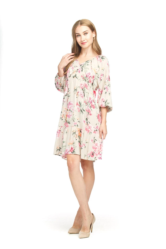 Floral Raglan Sleeve Dress