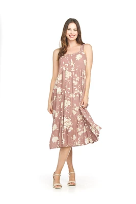 Sleeveless Tiered Floral Dress