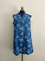Floral Jaquard Collard Shirt