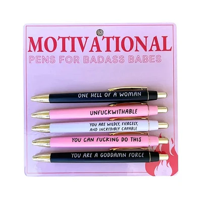 Ensemble de stylos de motivation pour les filles badass