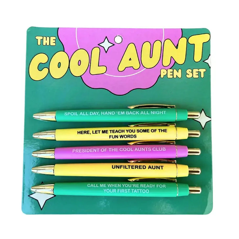 Juego de bolígrafos Cool Aunt