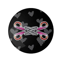 Lesbian Scissors 1.25" Lgbtq+ Button Pin