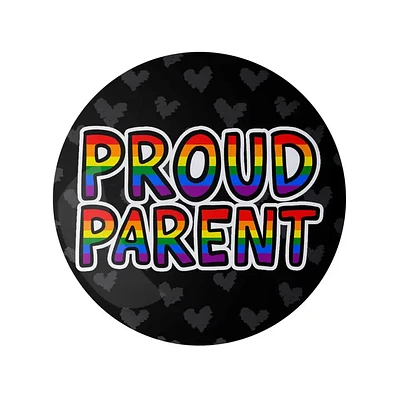Queer Proud Parent 1.25" Lgbtq+ Button Pin