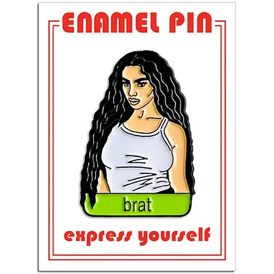 Charli Xcx Brat Pin