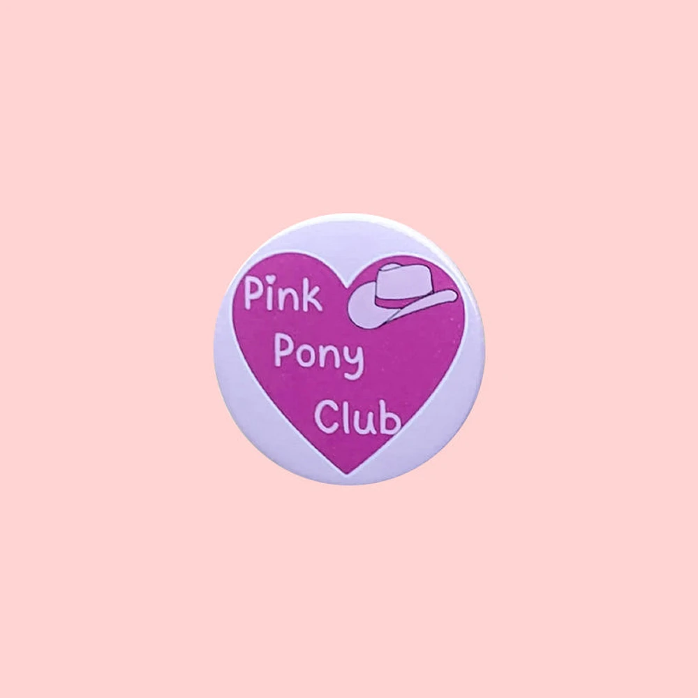 Pink Heart & Hat Pink Pony Club Pin Chappelle Roan
