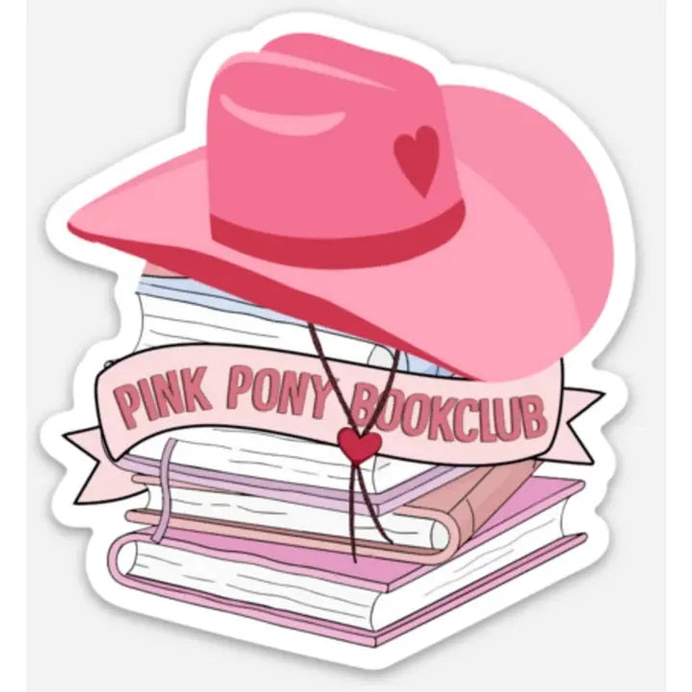 Pink Pony Book Club Sticker (Chappell Roan)