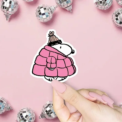 Pink Puffer Jacket Sticker