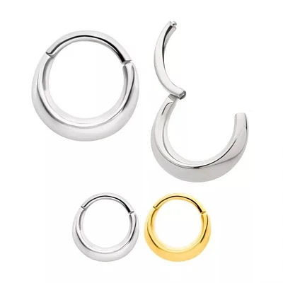 16g Plain Domed Hinged Hoop