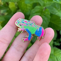 Polysexual Pride Frog Pin