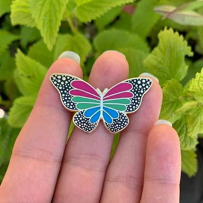 Mariposa del orgullo polisexual Chapa