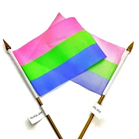 Polysexual Hand Held Pride Flag
