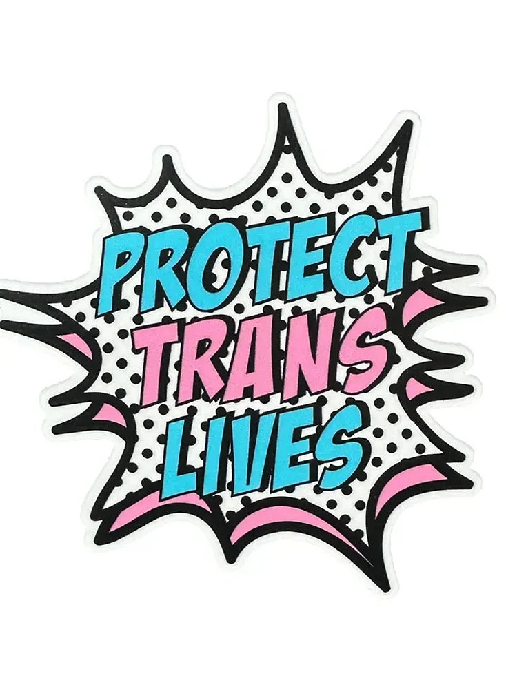 Protect Trans Lives Pop Art Sticker