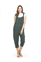 Cottonblend Jumpsuit With Adjustable Straps