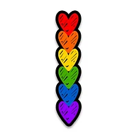Pride Hearts Sticker