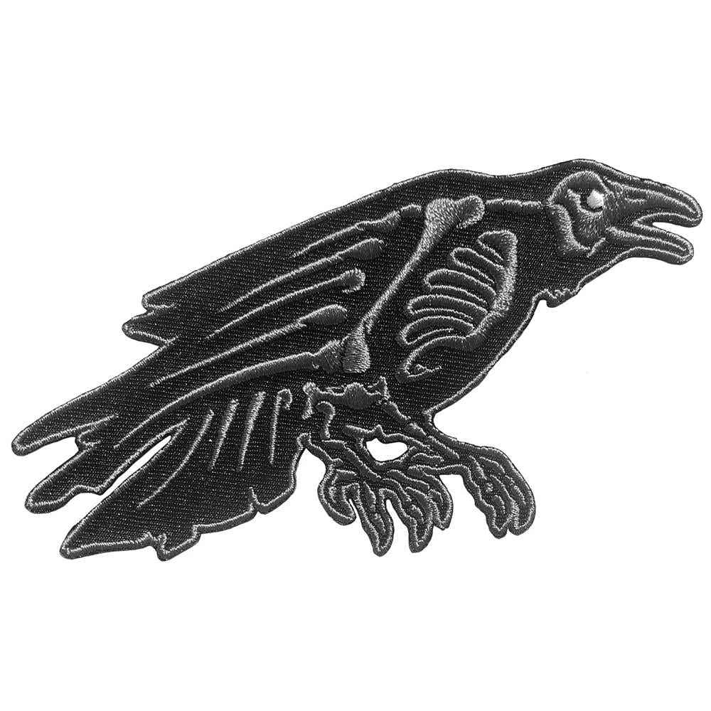 Skelli Bones Raven Patch