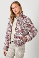 Floral Jaquard Pluff Plus Jacket