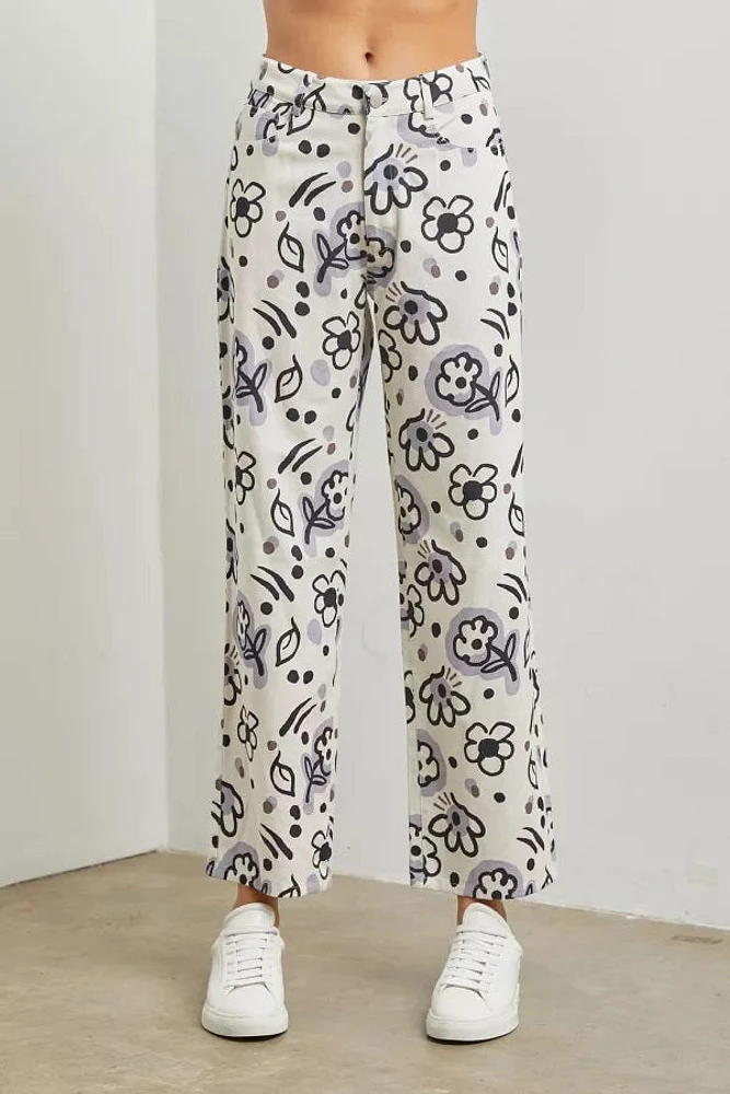 Floral Print Pants