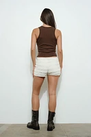 Horseshoe Pointelle Knit Tank