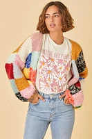 Colorblock Sweater Cardigan