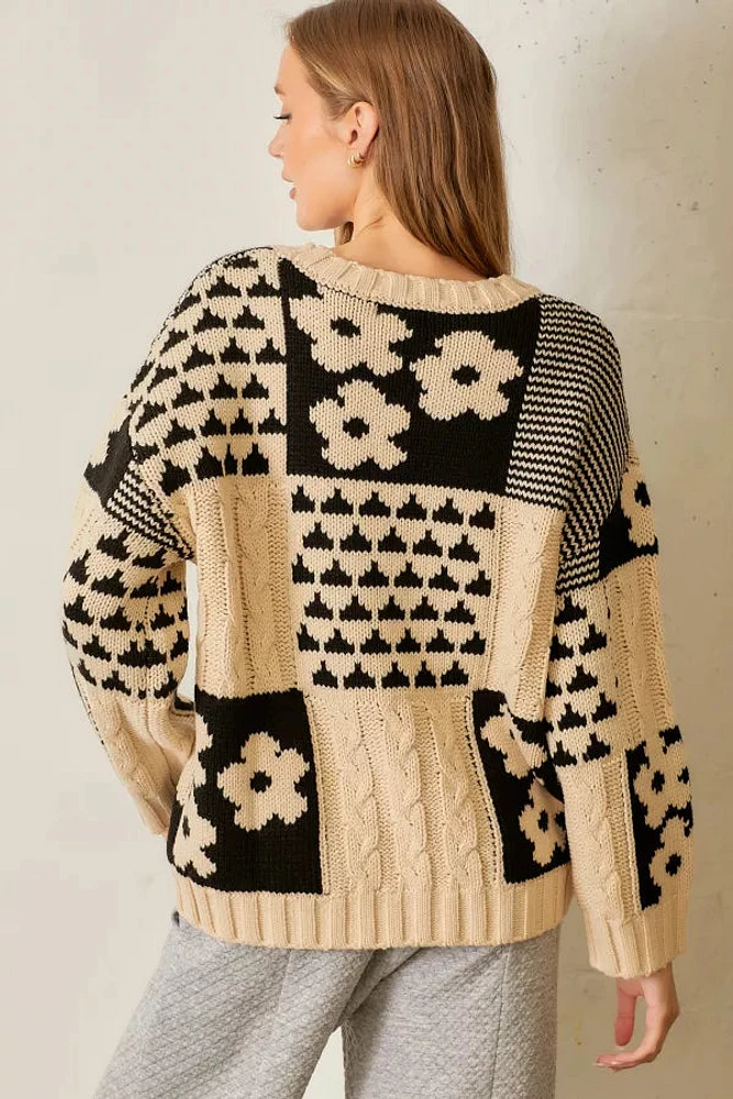 Pull en jacquard