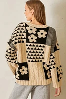 Jaquard Pullover Sweater