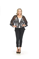 Embroidered Floral Lace Coverup