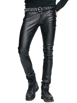 Leggings Punk PU Negros PLUS