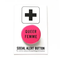 Botón de mujer queer