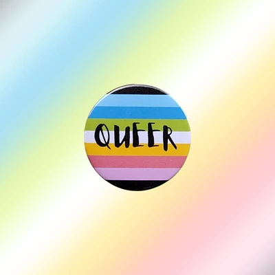 Queer Rainbow Flag Pin