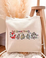 Laissez la jeunesse queer fleurir Tote bag