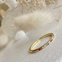 Stonewall Arc-en-ciel Strass Bague Taille 8