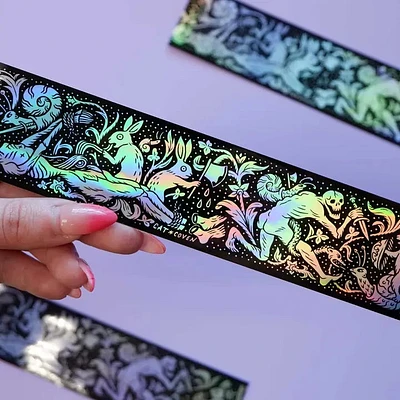 Rabbits Vs Skeletons - Holographic Sticker