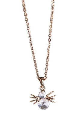 Spider Rhinestone Necklace