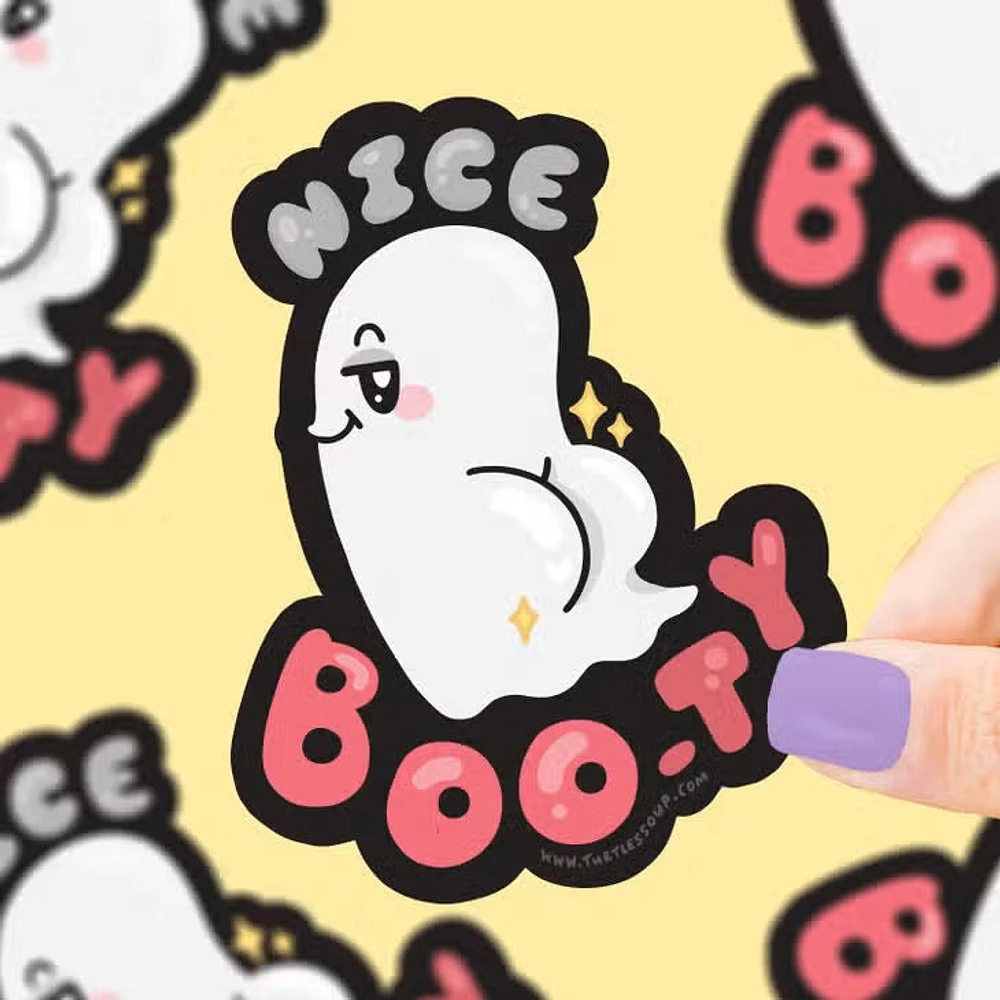 Bonito fantasma de Boo-Ty Butt Pegatina