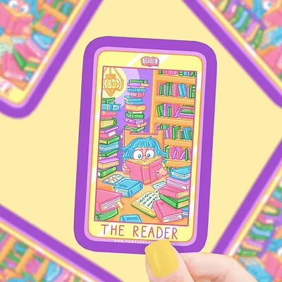 The Reader Tarot Card Sticker