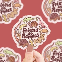 Friend To Reptiles Vinyl Sticker