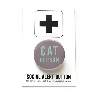 Bouton Pinback de personne de chat