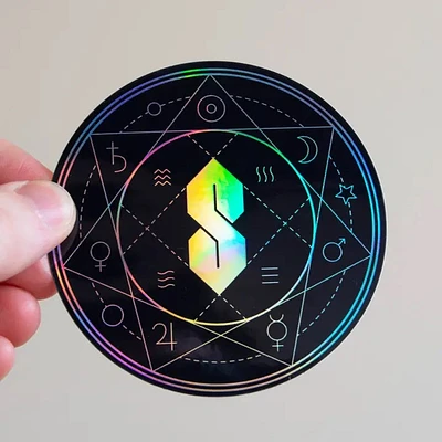 Sacred Geometry Holographic Sticker