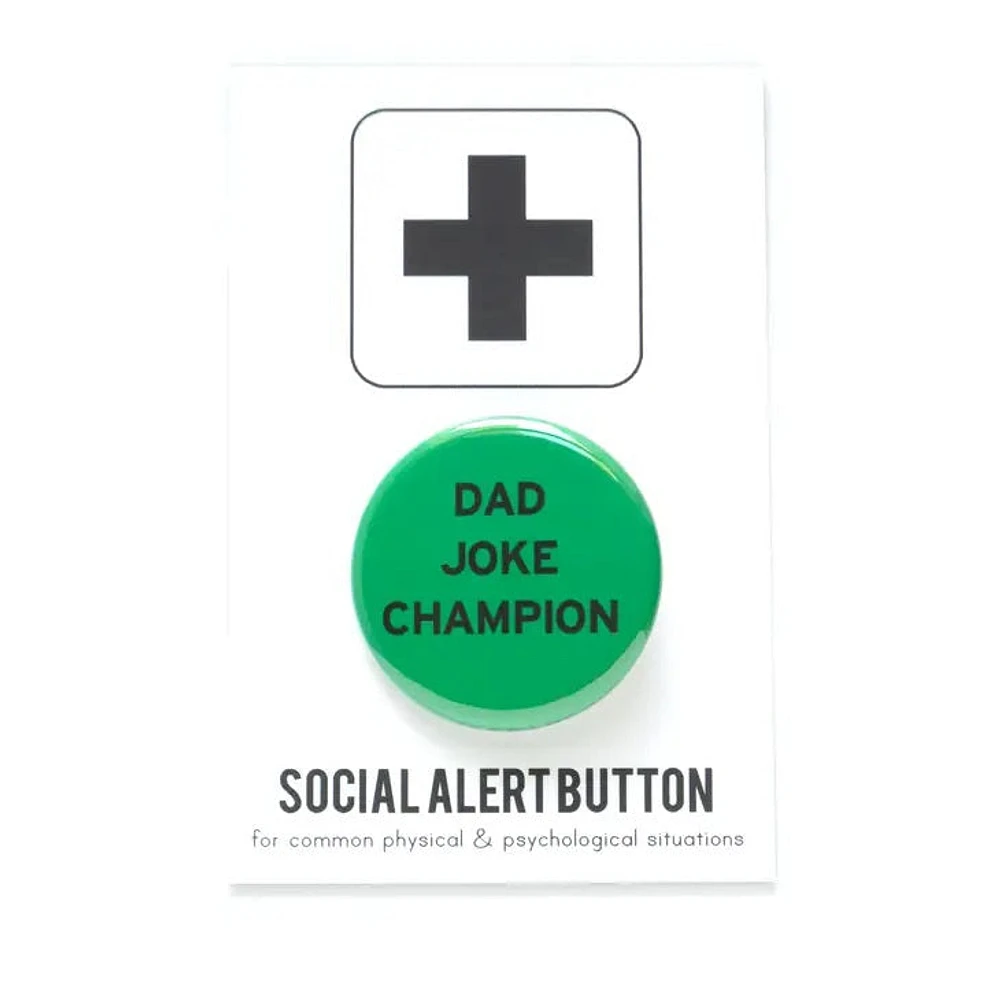 Bouton Champion de blague de papa