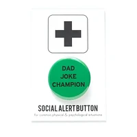 Bouton Champion de blague de papa