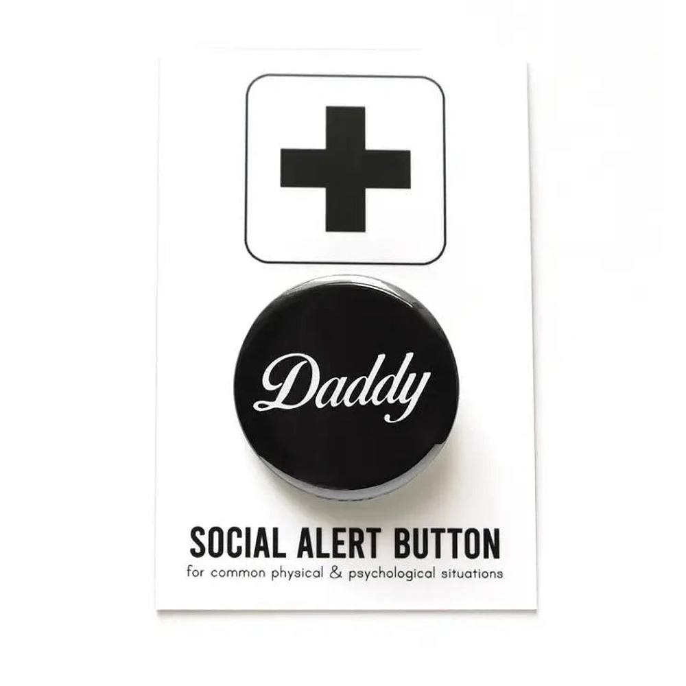 Daddy Queer Lgbtq+ Pinback Button