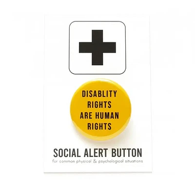 Disability Rights Are Human Right Button