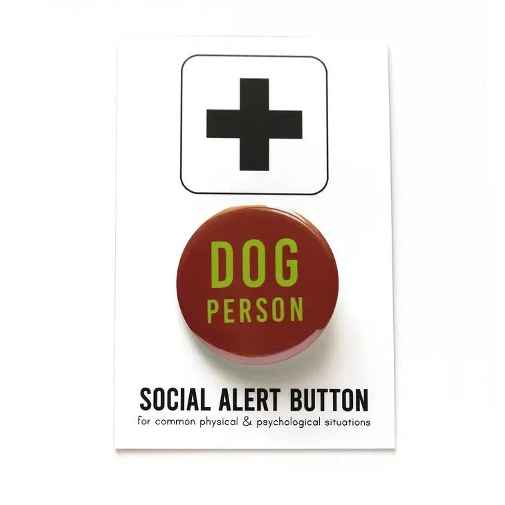 Dog Person Pinback Button