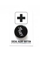 He/They Pronouns Pinback Button