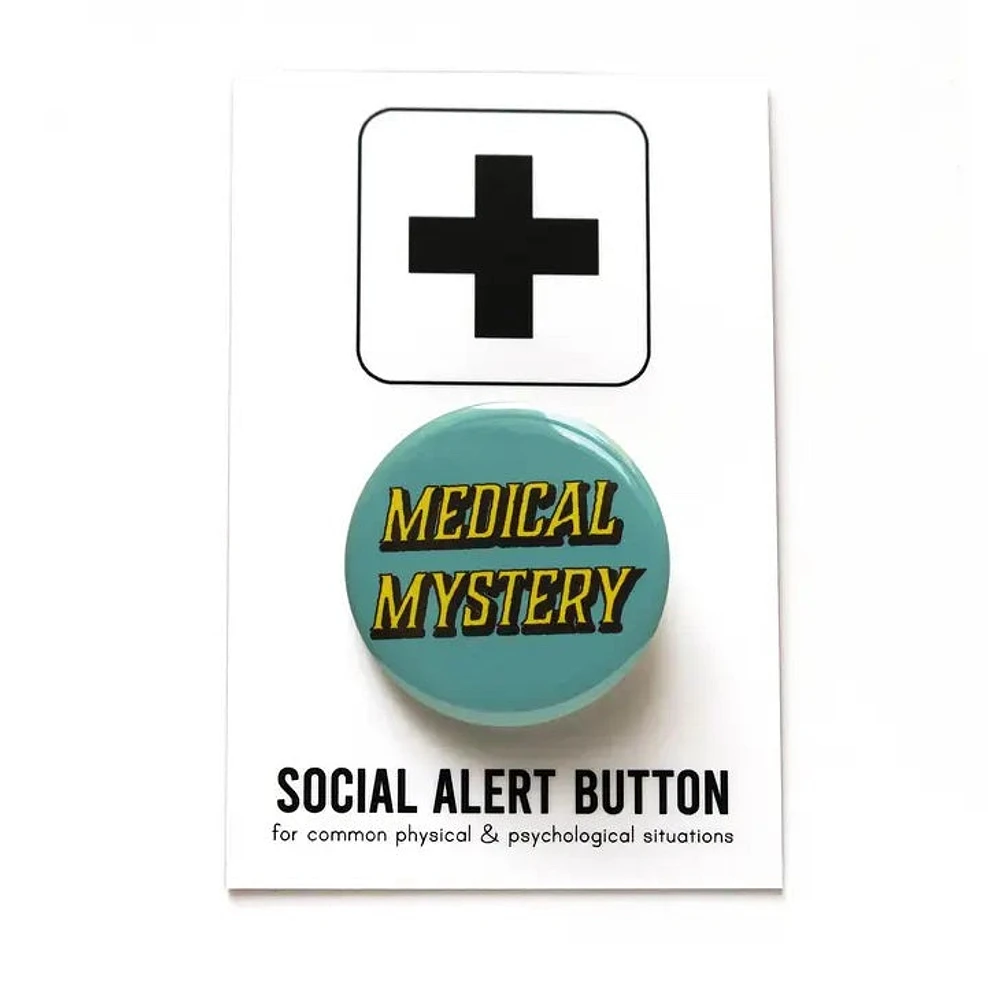 Botón Pinback de misterio médico