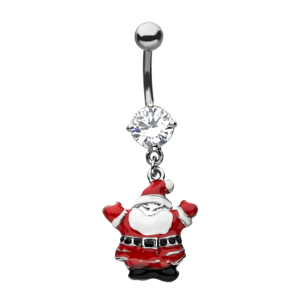 Santa Enamel Dangle Navel