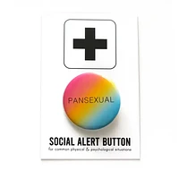 Bouton Pinback pansexuel LGBTQ+