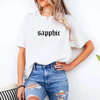 Sapphic Adult T-Shirt White