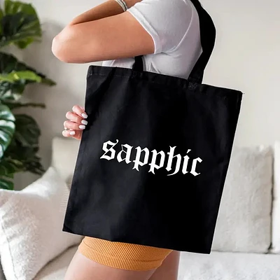 Sapphic Tote Bag Black