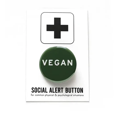 Bouton pinback végétalien